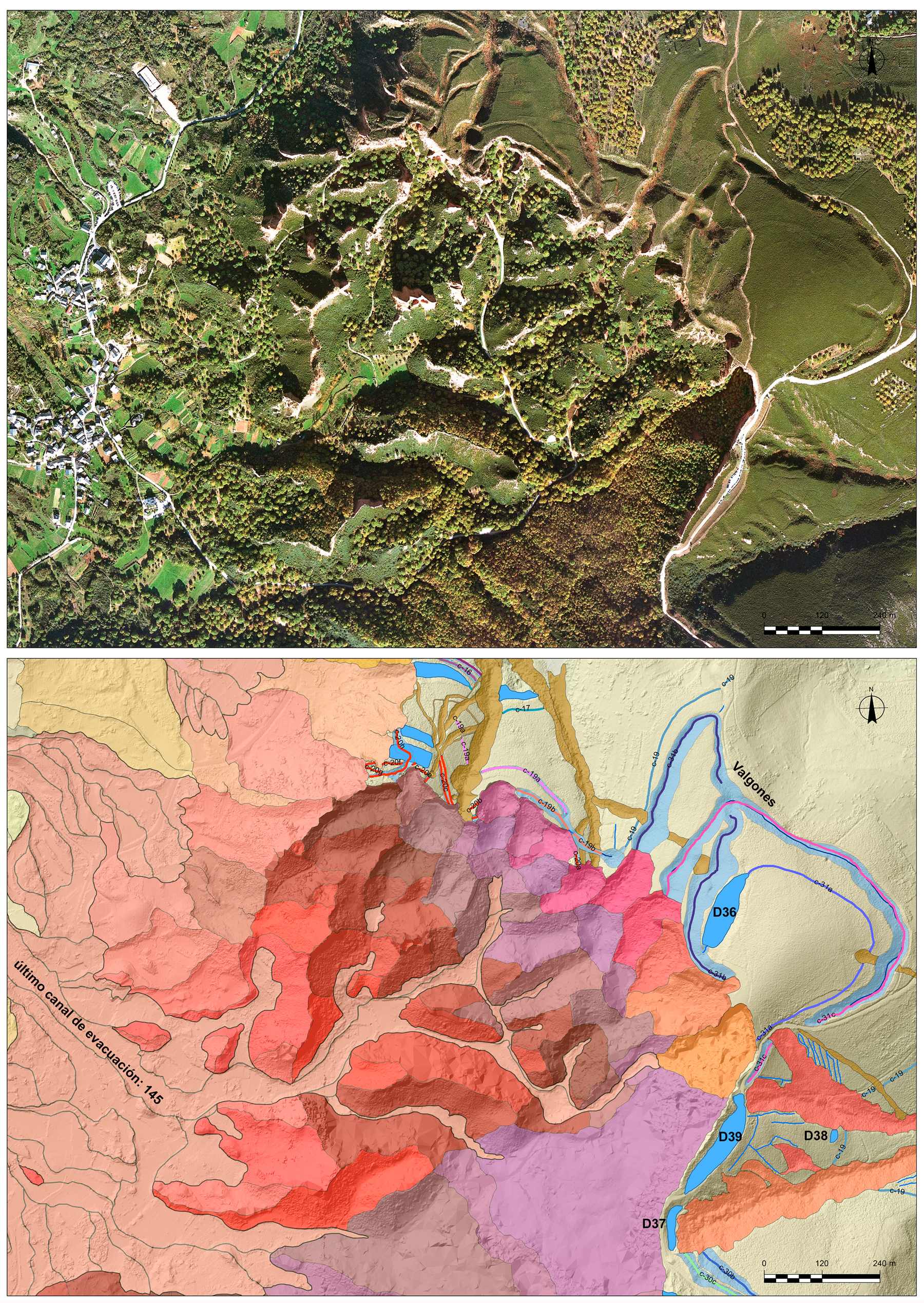 El CSIC realiza la descripción más completa de la red hidráulica del yacimiento de Las Médulas