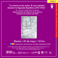 Seminario interdisciplinario sobre Educación: "La ciencia en las aulas. El caso español durante la Segunda República (1931-1936)"