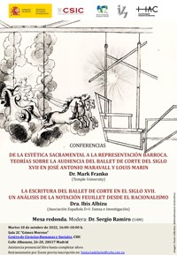Cartel de la conferencia Conferencias de Danza Barroca