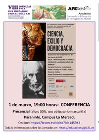 Conferencia "Educación expandida y ciencia al alcance de todos durante la II República española"
