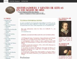 Historiadores y gentes de letras en los Siglos de Oro Historiadores y gentes de letras en los Siglos de Oro
