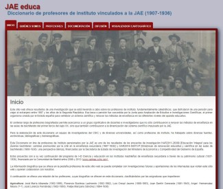JAE educa. Diccionario de profesores de instituto vinculados a la JAE (1907-1936) JAE educa. Diccionario de profesores de instituto vinculados a la JAE (1907-1936)