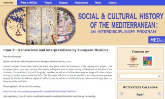 Social and Cultural History of the Mediterranean. An interdisciplinary program (MEDhis) Social and Cultural History of the Mediterranean. An interdisciplinary program (MEDhis)