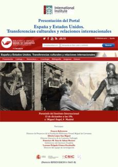 Presentación del Portal: "España y Estados Unidos. Transferencias culturales y relaciones internacionales"