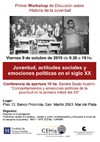 Primer Workshop de Discusión sobre Historia de la Juventud: "Juventud, actitudes sociales y emociones políticas en el siglo XX"