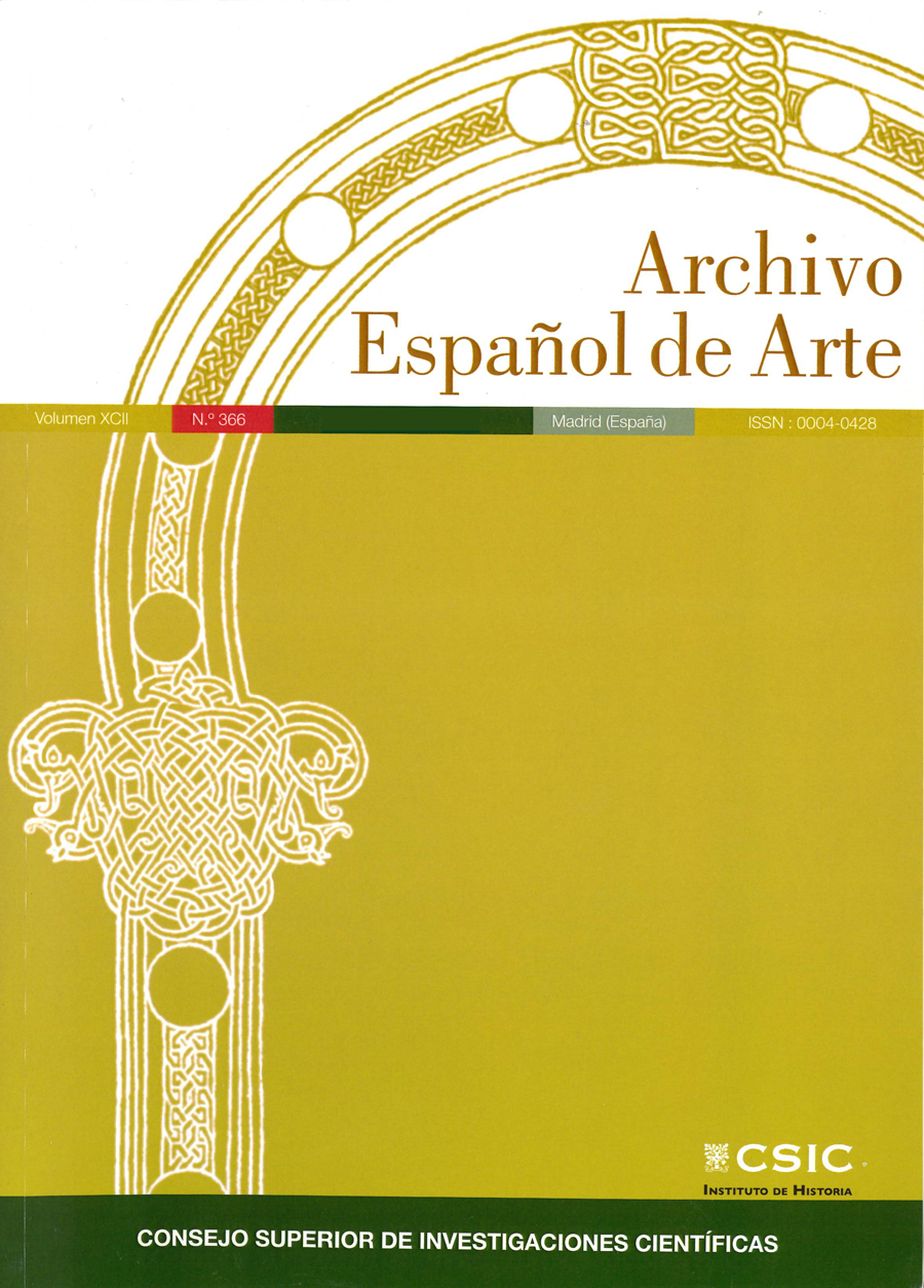 Disponible un número de la Revista Archivo Español del Arte, una revista que publica artículos dedicados a la investigación de la Historia del Arte Español y extranjero en relación con España