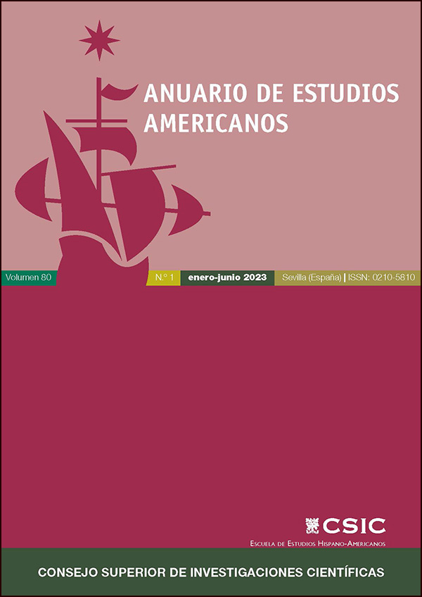 Se publica el Vol. 80 Núm. 1 (2023) del Anuario de Estudios Americanos