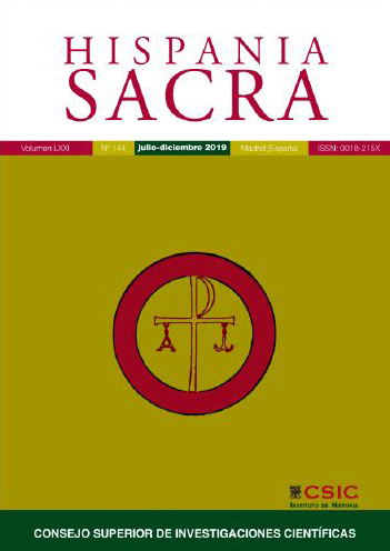Publicado el Vol. 74, nº 150 de 2022 de la revista "Hispania Sacra"
