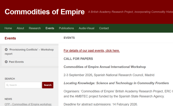 Commodities of Empire 2026