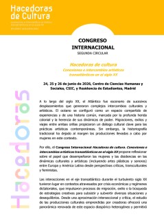 Congreso Internacional "Hacedoras de cultura. Conexiones e intercambios artísticos transatlánticos en el siglo XX"