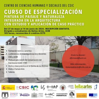 Curso de especialización: "Pintura de paisaje y naturaleza integrada en la arquitectura con estudio y aplicación de caso práctico"