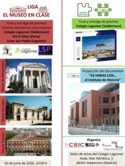 Jornada final del concurso "Liga El Museo en Clase" y estreno del documental "24 horas con el Instituto de Historia"