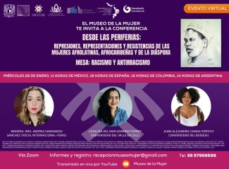 Ciclo de conferencias «Desde la periferia: Represiones, representaciones y resistencias de las mujeres afrolatinas, afrocaribeñas y de la diáspora»: "Racismo y antirracismo"