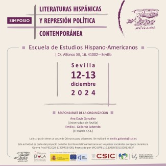 Simposio “Literaturas hispánicas y represión política contemporánea”