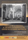 Seminario Cultura Visual: "Fuentes de la memoria: El archivo fotográfico del Centro de Estudios Históricos"