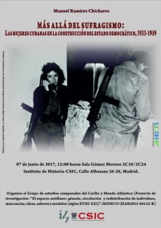 Seminario: "Más allá del sufragismo: Las mujeres cubanas en la construcción del estado democrático, 1933-1959"