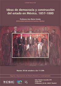 Seminario "Ideas de democracia y construcción del estado en México, 1857-1880"