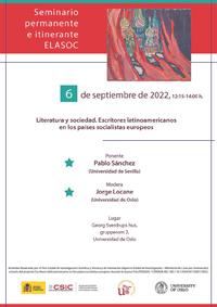 Seminario permanente e itinerante ELASOC "Literatura y sociedad. Escritores latinoamericanos en los países socialistas europeos"