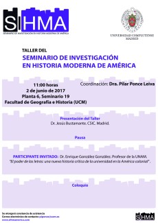 Taller del Seminario de Investigación en Historia Moderna de América