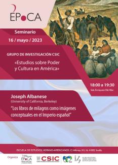 Seminario ÉPoCA: “Los libros de milagros como imágenes conceptuales en el Imperio español”