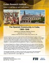 Conferencia "The Spanish Community in Cuba 1900-1940"