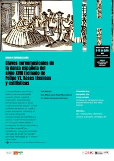 Curso danza española del siglo XVIII
