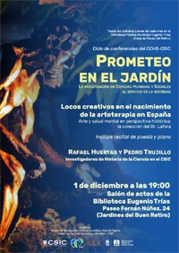 Ciclo de conferencias «Prometeo en el jardín»: "Locos creativos en el nacimiento de la arteterapia en España. Arte y salud mental en perspectiva histórica: la colección del Dr. Lafora"