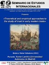 Seminario de Estudios Internacionales: "Theoretical and empirical approaches to the study of trust in early modern trade"