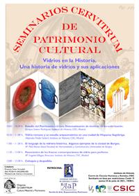 Seminario CERVITRUM de Patrimonio Cultural: "Vidrios en la historia. Una historia de vidrios y sus aplicaciones"