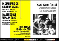 IX Seminario de Cultura Visual 2020 «Imágenes que piensan»: "Ayudas envenenadas: las imágenes de Elna"