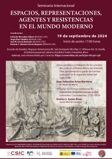 Seminario «Espacios, representaciones, agentes y resistencias en el mundo moderno»