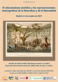 Simposio "El coleccionismo científico y las representaciones museográficas de la Naturaleza y de la Humanidad"